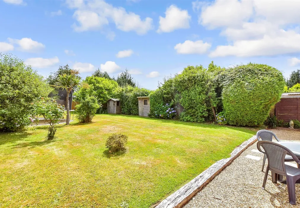 Rear Garden - Fontwell Avenue, Eastergate, Chichester, West Sussex - Wards of Kent