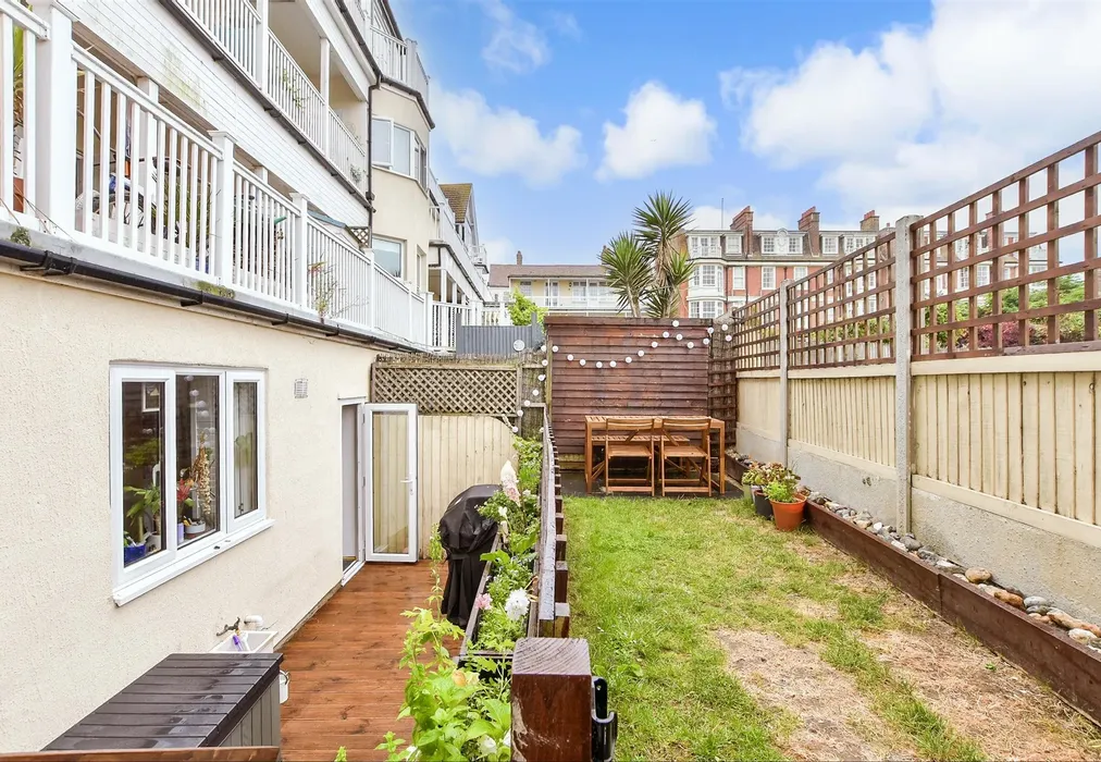 Rear Garden - Eastern Esplanade, Cliftonville, Margate, Kent - Wards of Kent