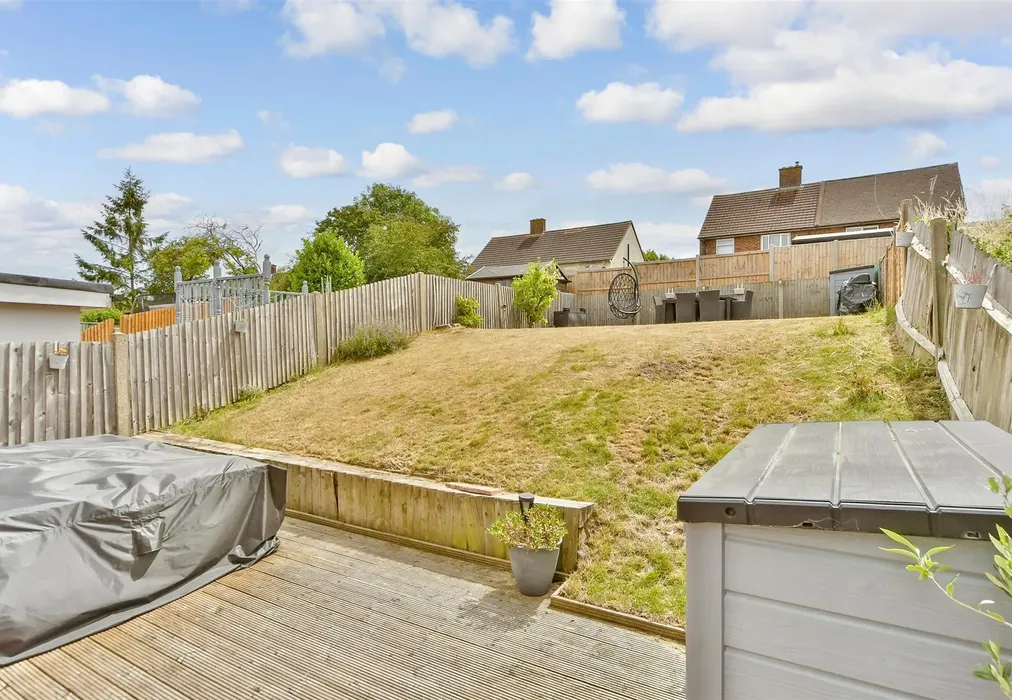 Rear Garden - Woolwich Close, Chatham, Kent - Wards of Kent