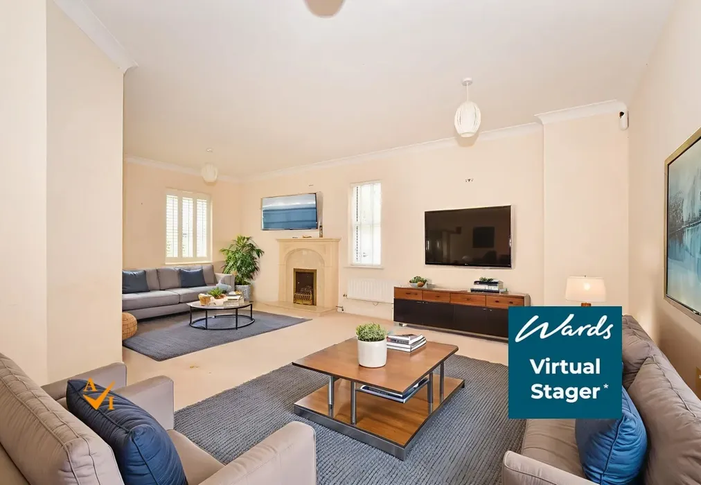 Lounge (Modern style) - Braeburn Way, Kings Hill, West Malling, Kent - Wards of Kent