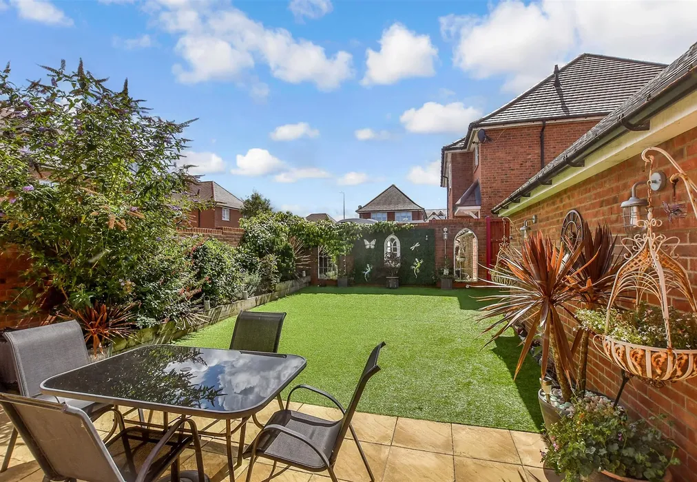 Rear Garden - Colt Place, Herne Bay, Kent - Wards of Kent
