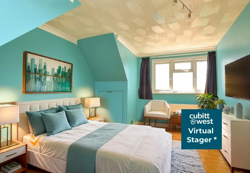 Bedroom 2 (Contemporary style) - Crescent Drive North, Woodingdean, Brighton, East Sussex - Wards of Kent