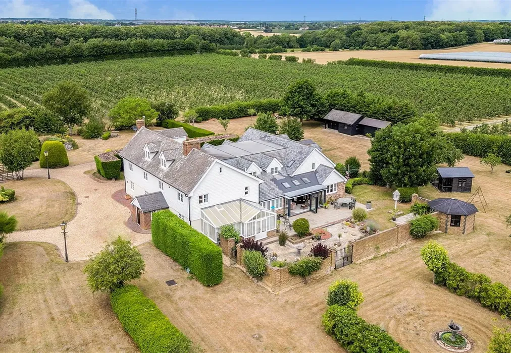Aerial View - Bekesbourne Lane, Bekesbourne, Canterbury, Kent - Wards of Kent