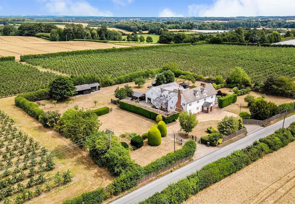 Aerial View - Bekesbourne Lane, Bekesbourne, Canterbury, Kent - Wards of Kent