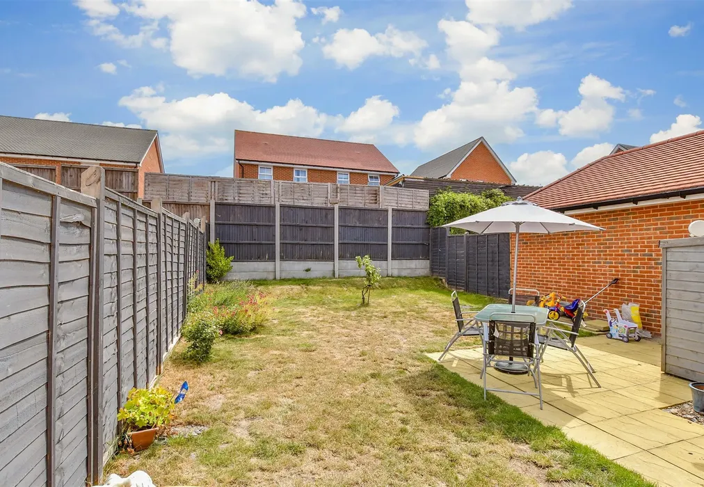 Rear Garden - Concorde Street, Faversham, Kent - Wards of Kent