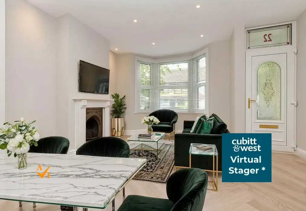 Lounge (Modern style) - Tharp Road, Wallington, Surrey - Wards of Kent