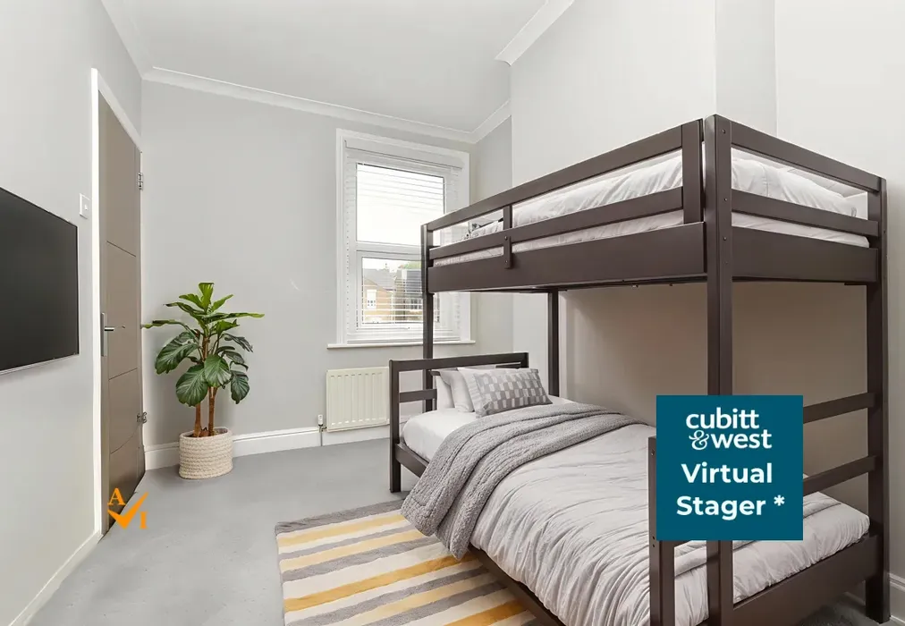 Bedroom 2 (Modern style) - Tharp Road, Wallington, Surrey - Wards of Kent