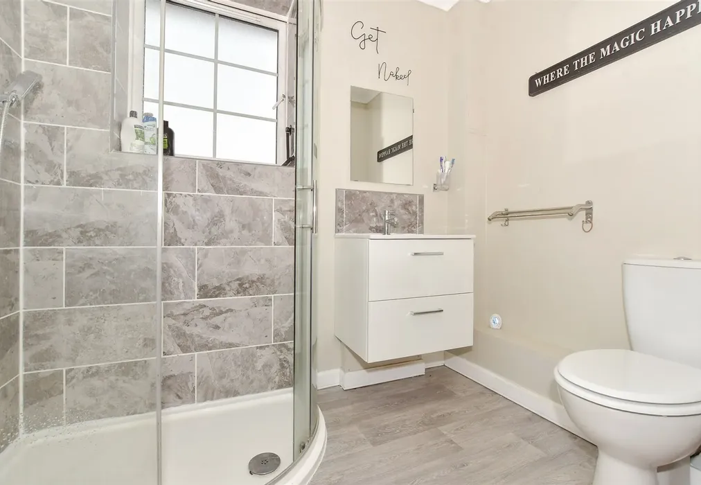 Shower Room - Chaucer Road, Elvington, Dover, Kent - Wards of Kent