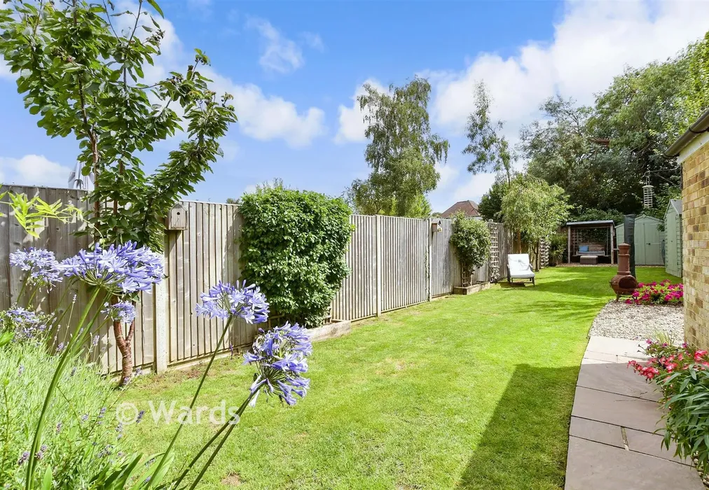 Rear Garden - Berwyn Grove, Loose, Maidstone, Kent - Wards of Kent
