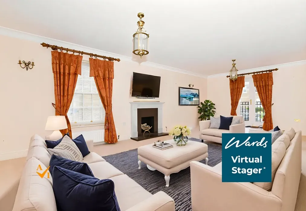 Lounge (Modern style) - Kendall Avenue, Kings Hill, West Malling, Kent - Wards of Kent