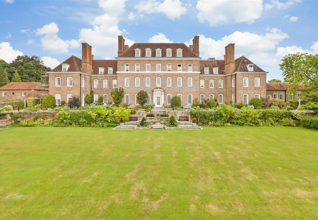 Rear Elevation - Great Maytham Hall, Rolvenden, Cranbrook, Kent - Wards of Kent