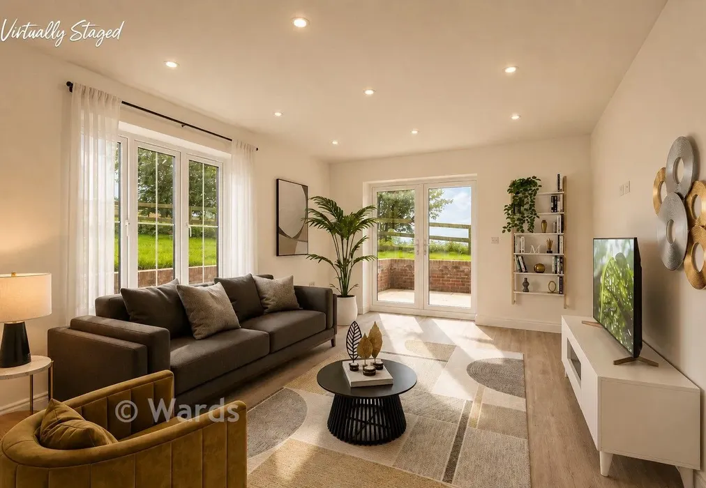 Staged Lounge - Willow Close, Chequers Road, Minster On Sea, Sheerness, Kent - Wards of Kent