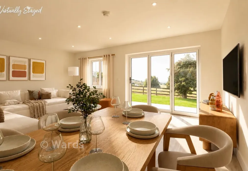 Staged Lounge Kitchen Diner - Willow Close, Chequers Road, Minster On Sea, Sheerness, Kent - Wards of Kent