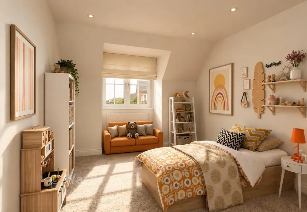 Staged Bedroom 3 - Willow Close, Chequers Road, Minster On Sea, Sheerness, Kent - Wards of Kent