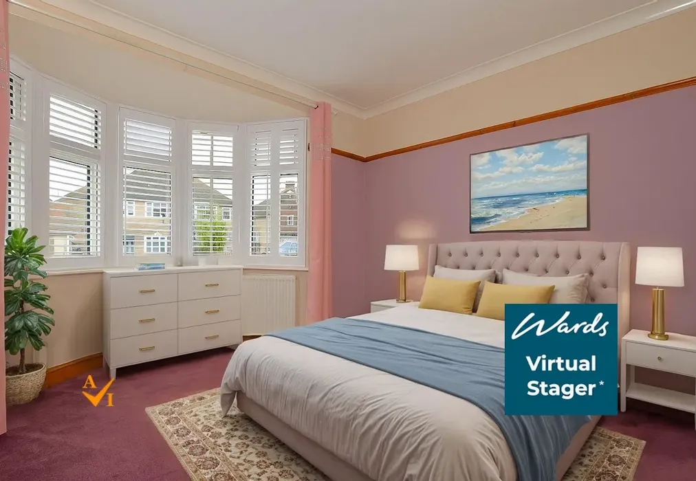 Bedroom 2 (Contemporary style) - Royston Road, Bearsted, Maidstone, Kent - Wards of Kent