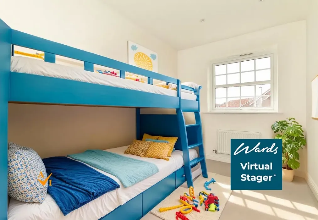 Bedroom 2 (Contemporary style) - Wheatsheaf Square, Whitfield, Kent - Wards of Kent