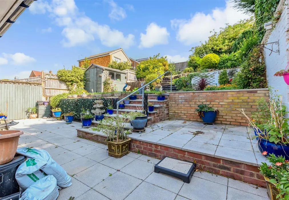 Rear Garden - Biddenden Way, Istead Rise, Kent - Wards of Kent