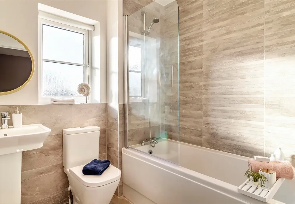 Bathroom Example - Blake Gardens, Scocles Road, Minster On Sea, Sheerness, Kent - Wards of Kent