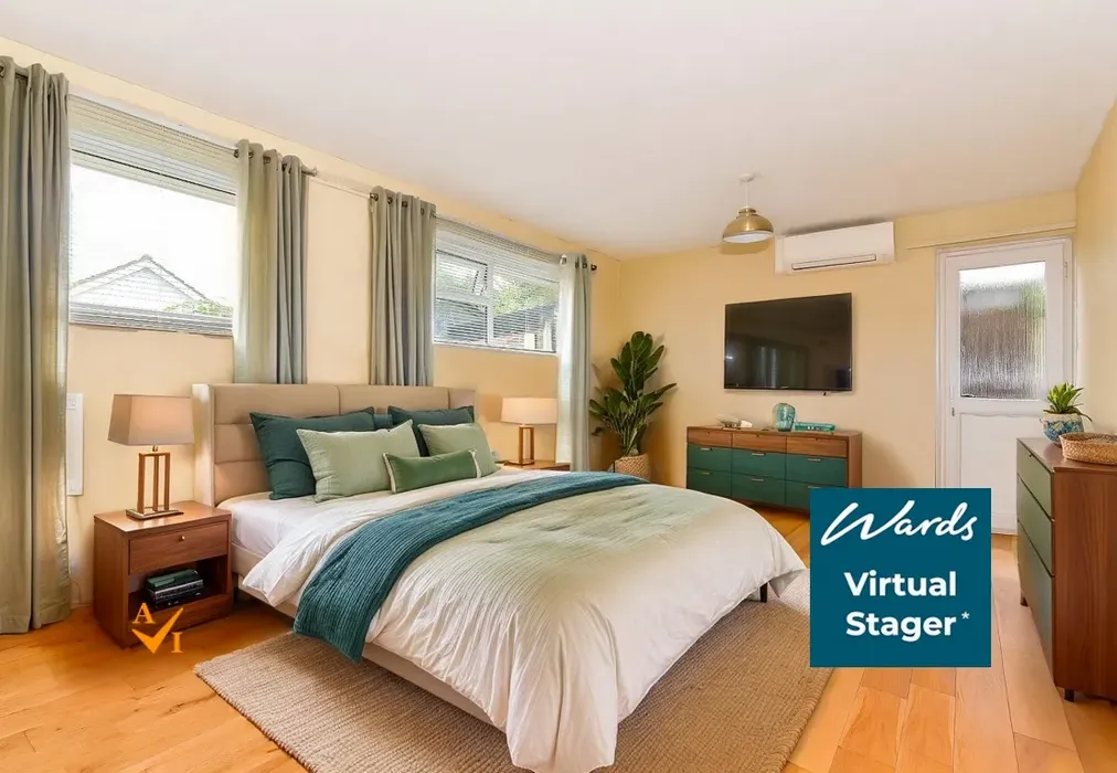 Bedroom 1 (Contemporary style) - Woodland Way, Dymchurch, Romney Marsh, Kent - Wards of Kent