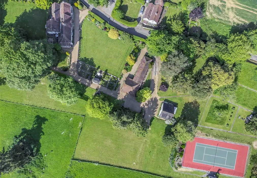 Aerial View - Elham, Canterbury, Kent - Wards of Kent
