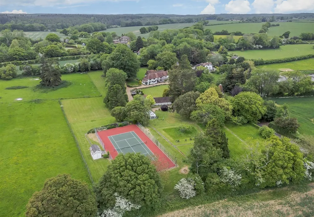 Aerial View - Elham, Canterbury, Kent - Wards of Kent