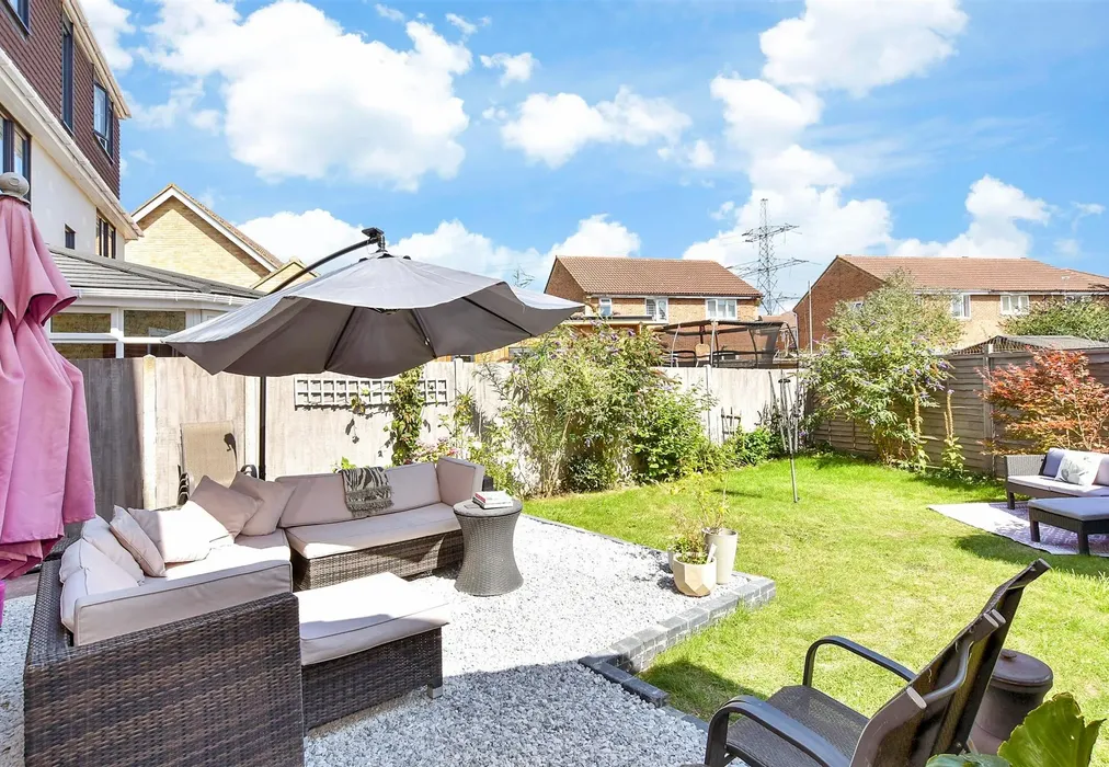 Rear Garden - Walsby Drive, Kemsley, Sittingbourne, Kent - Wards of Kent