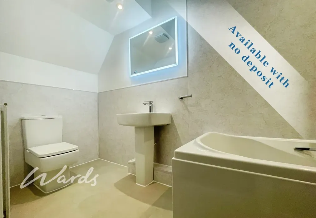 Ensuite Bathroom - Elizabeth Court,189 Old Dover Road Canterbury CT1 - Wards of Kent