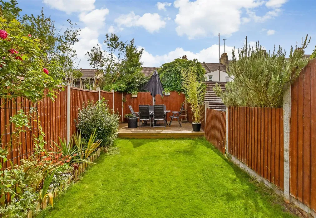 Rear Garden - Connaught Road, Chatham, Kent - Wards of Kent