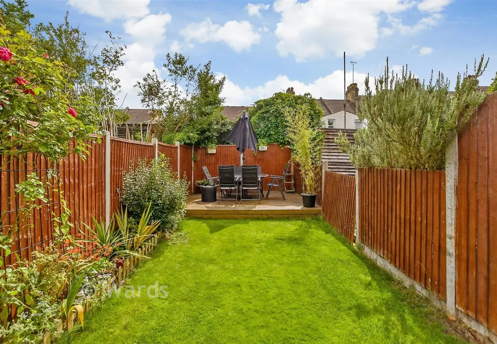 Rear Garden - Connaught Road, Chatham, Kent - Wards of Kent