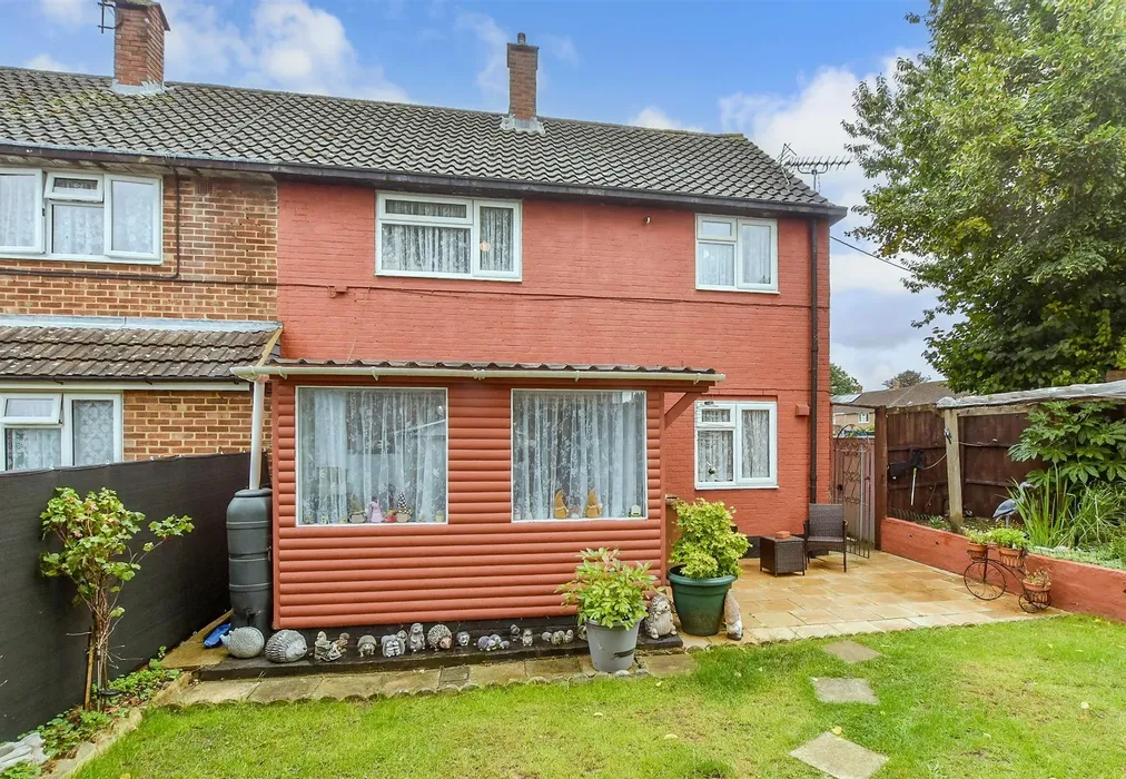 Rear Elevation - Gorse Avenue, Walderslade, Chatham, Kent - Wards of Kent