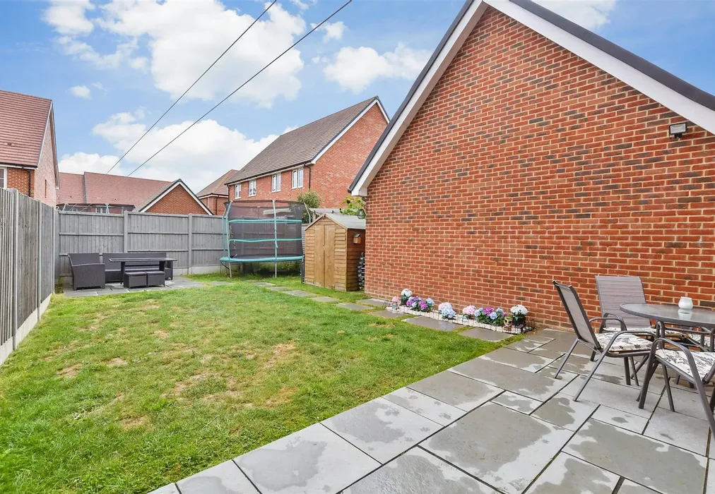 Rear Garden - Lasius Drive, Coxheath, Maidstone, Kent - Wards of Kent