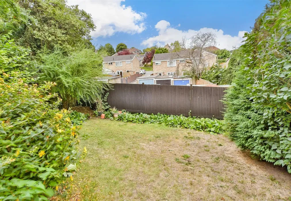 Rear Garden - Prince Charles Avenue, Walderslade, Chatham, Kent - Wards of Kent