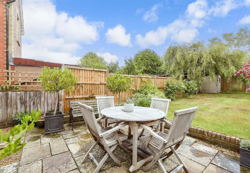 Rear Patio - Buckingham Road, Holmwood, Dorking, Surrey - Wards of Kent