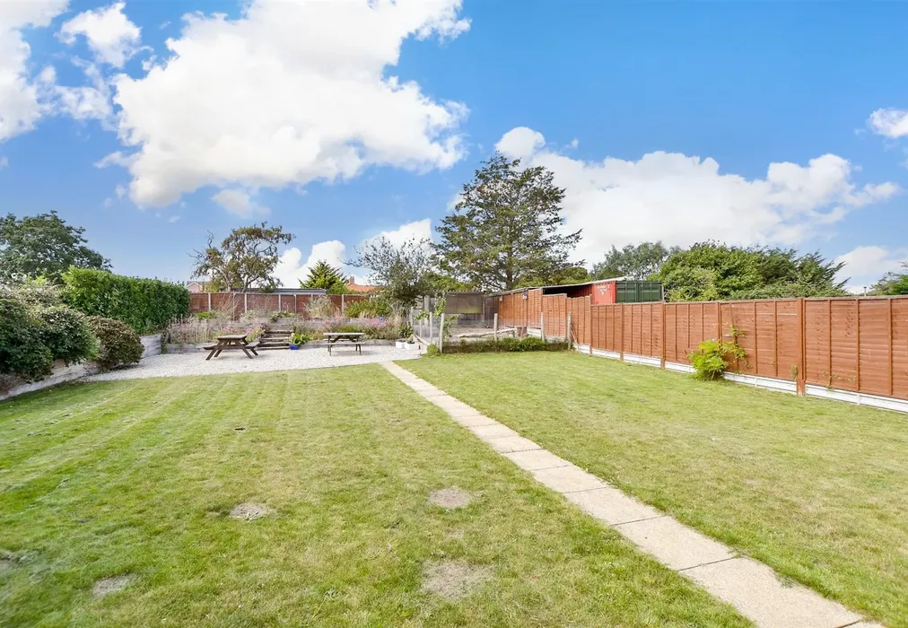 Rear Garden - Palmbeach Avenue, Hythe, Kent - Wards of Kent