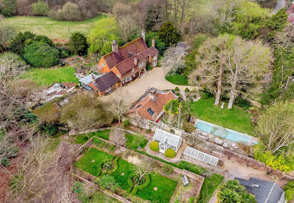 Aerial View - Framfield Road, Buxted, Uckfield, East Sussex - Wards of Kent