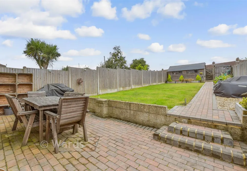 Rear Garden - Terrace Road, Elvington, Dover, Kent - Wards of Kent