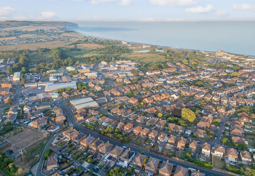 Drone View - Vinings Road, Sandown, Isle of Wight - Wards of Kent