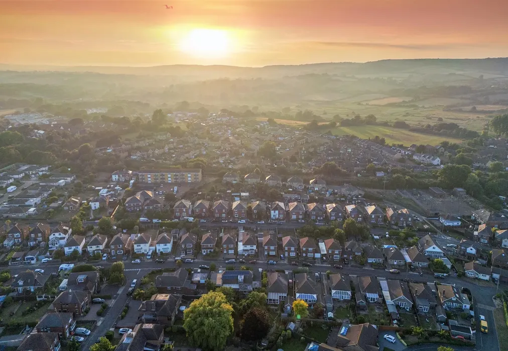 Drone View - Vinings Road, Sandown, Isle of Wight - Wards of Kent