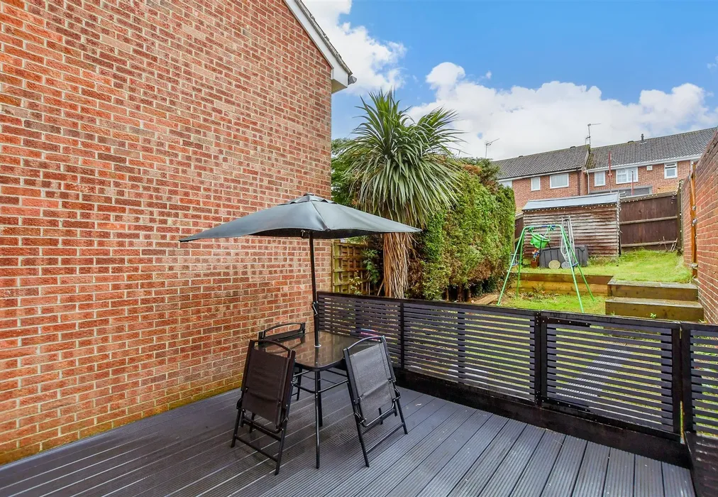 Rear Garden - Burghclere Drive, Maidstone, Kent - Wards of Kent