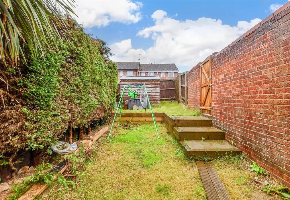 Rear Garden - Burghclere Drive, Maidstone, Kent - Wards of Kent