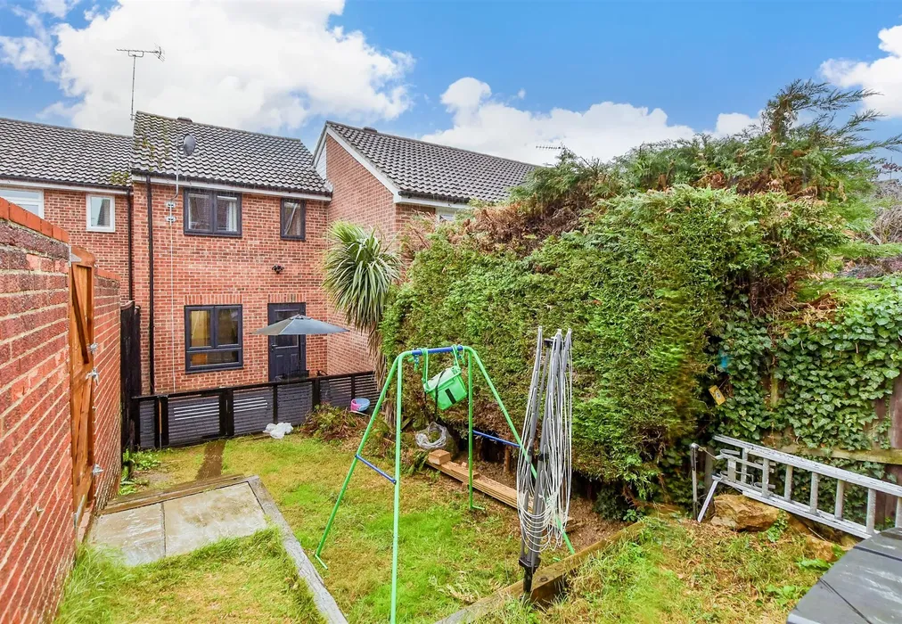 Rear Garden - Burghclere Drive, Maidstone, Kent - Wards of Kent