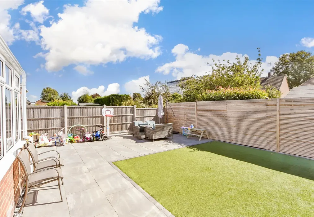 Rear Garden - Hamilton Crescent, Sittingbourne, Kent - Wards of Kent