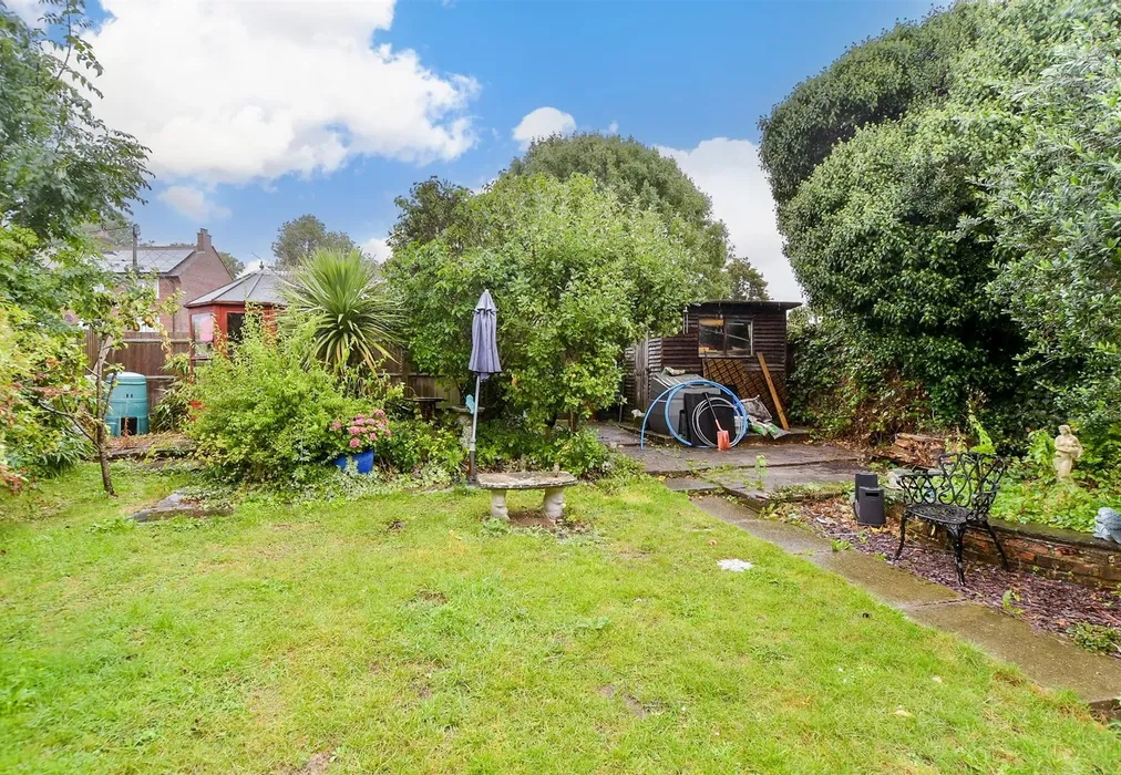 Rear Garden - Peene, Folkestone, Kent - Wards of Kent