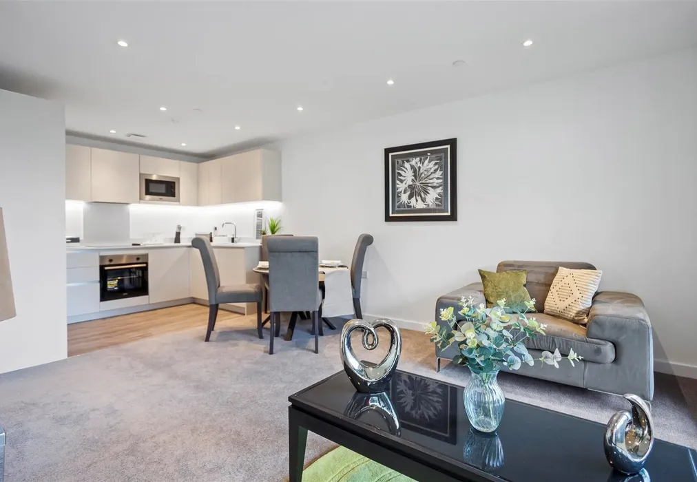 Kitchen/Living/Dining - Albion Yard, Brook Road, Redhill, Surrey - Wards of Kent