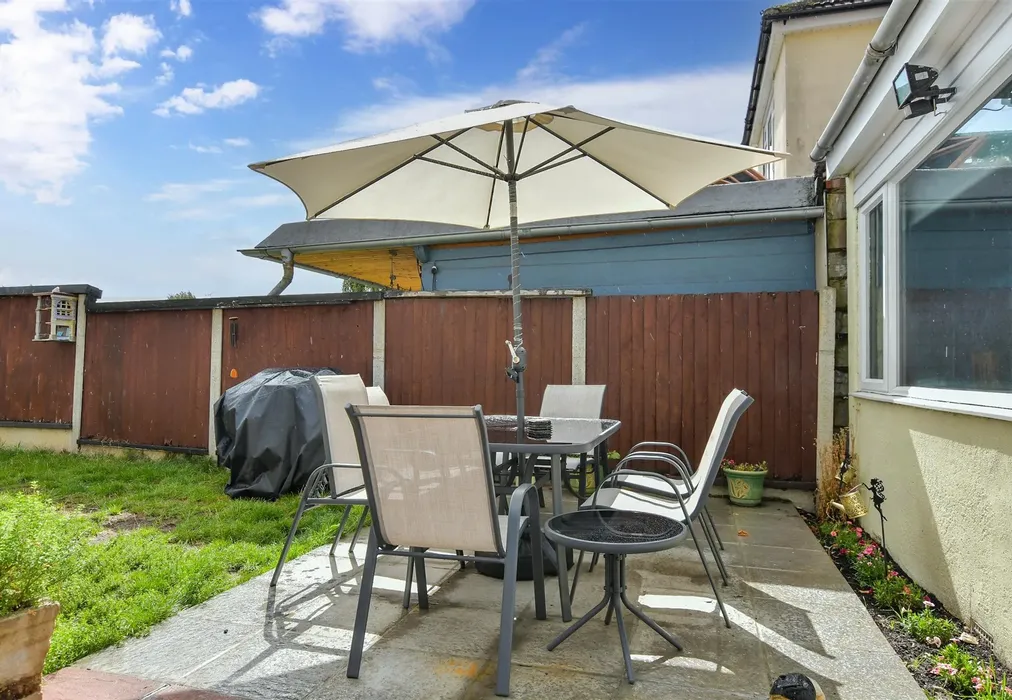 Patio / Decking - Rosebank Avenue, Hornchurch, Essex - Wards of Kent