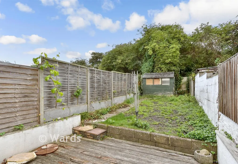 Rear Garden - Alexandra Road, Chatham, Kent - Wards of Kent