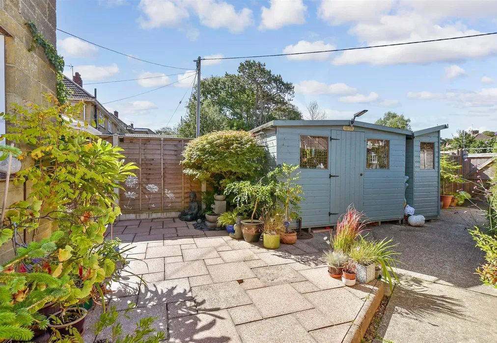 Rear Garden - St. Saviour's Road, Totland Bay, Isle of Wight - Wards of Kent