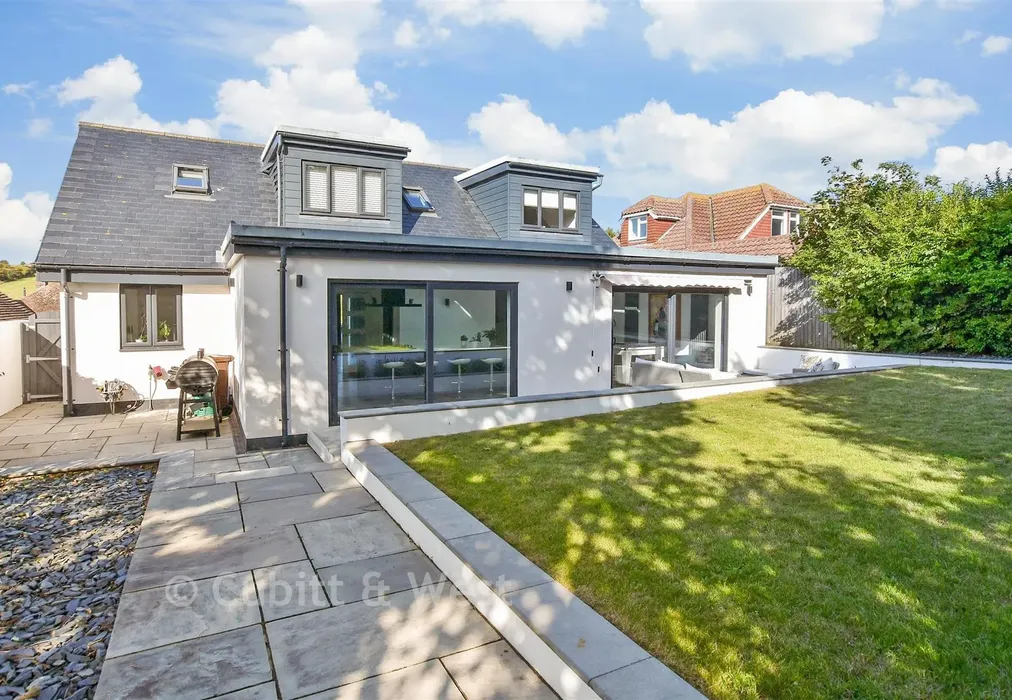 Rear Elevation - Millyard Crescent, Woodingdean, Brighton, East Sussex - Wards of Kent