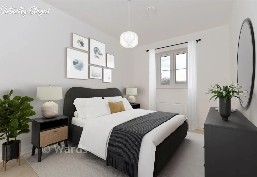 Bedroom 1 Virtual Staged - The Nowell, Richmond Park, Richmond Way, Whitfield, Dover, Kent - Wards of Kent