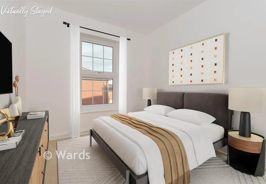 Bedroom 2 Virtual Staged - The Nowell, Richmond Park, Richmond Way, Whitfield, Dover, Kent - Wards of Kent